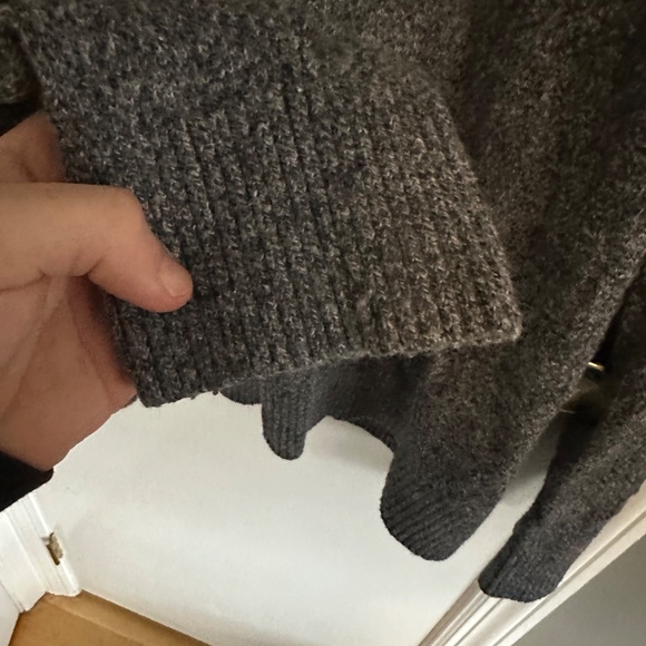 GAP Quarter button mens sweater grey color mens medium - Picture 4 of 5